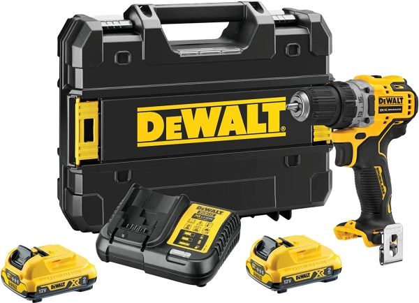 DEWALT borr-/skruvdragare 12V 57/25Nm 2x2.0Ah BRUSHLESS DCD701D2