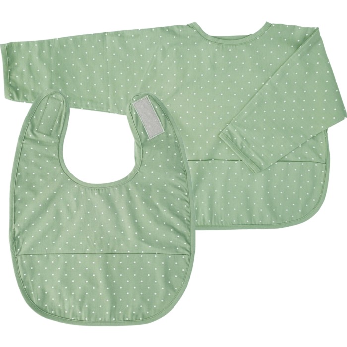 Summerville Haklapp + Haklapp med ärm Cameo Green Dotty