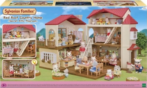 Sylvanian Families Red Roof Country Home miniatyrhus för kaniner