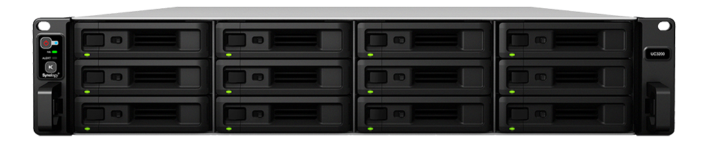 Synology Unified Controller UC3200, 12-bay NAS, 2xIntel Xeon Quad Core 2,4GHz CPU, 8 GB RAM, 2x10GbE, rackmonterbar 2U, bild 3