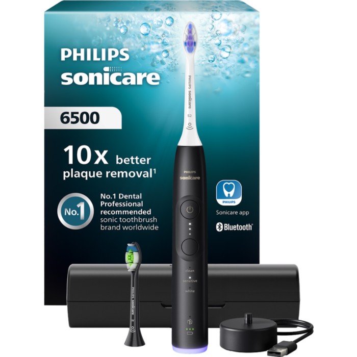 Philips Sonicare eltandborste 6500 Series med fordral, svart