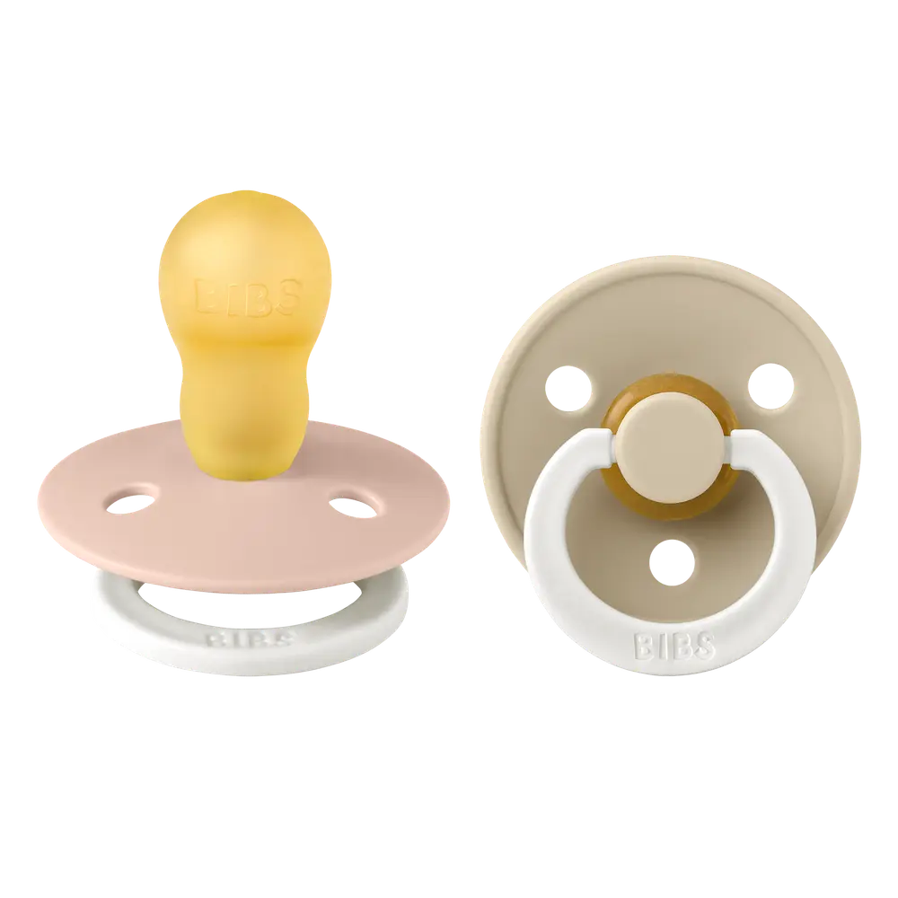BIBS Pacifier Colour Latex Blush Glow/Vanilla Glow Size 3 2 st, bild 3