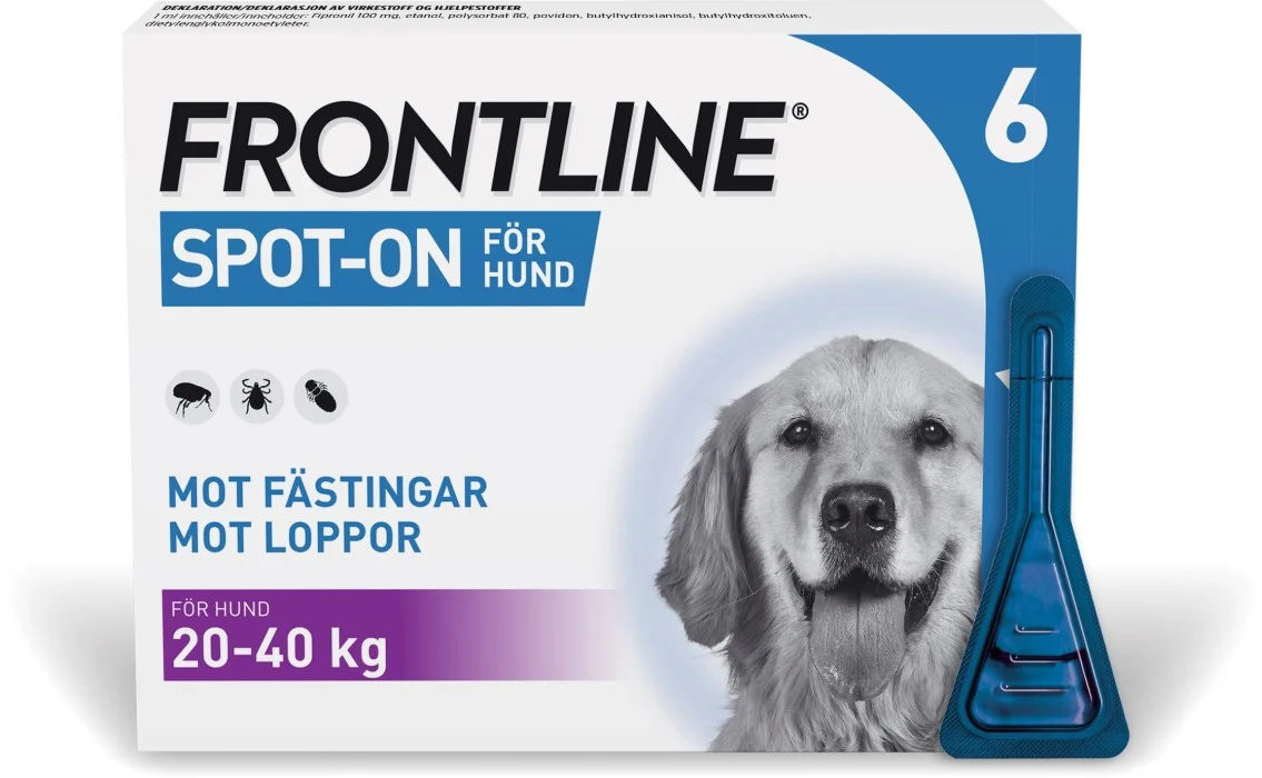 Frontline vet. spot-on, lösning 100 mg/ml 6 x 2,68 ml