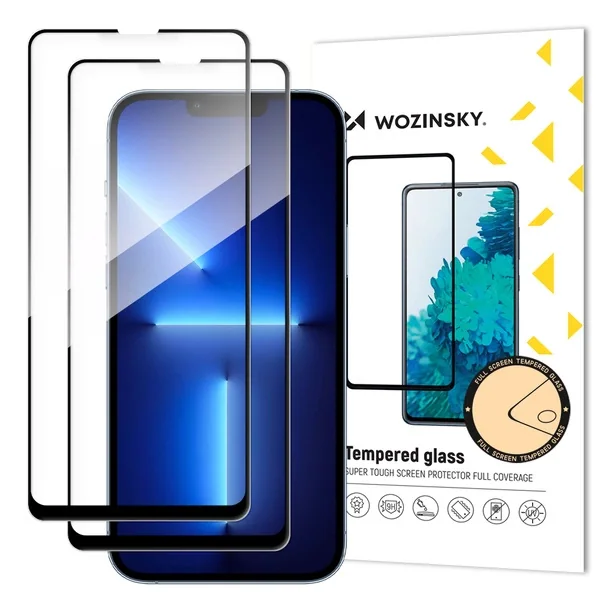 Wozinsky Full Glue härdat glas för Samsung Galaxy M16, 2-pack