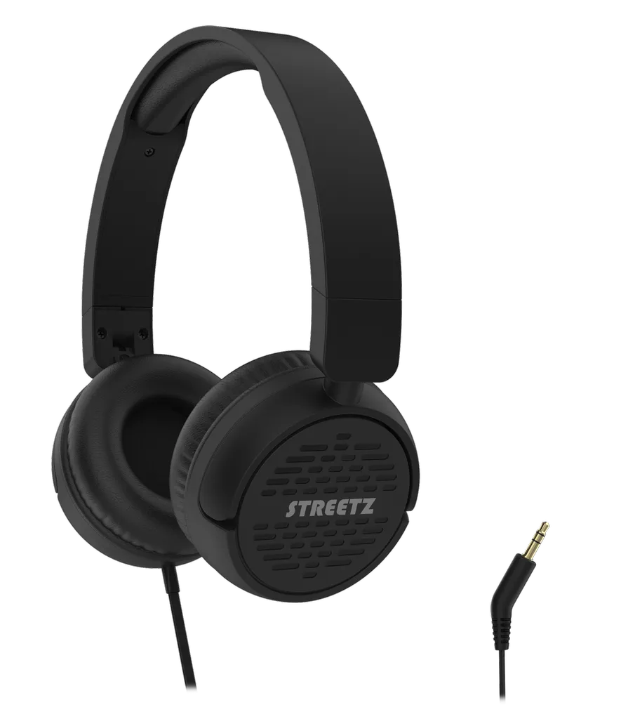 Streetz H110 hörlurar On-ear 3.5mm – svart