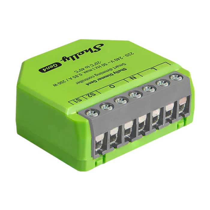 Shelly Dimmer Gen4 Smart dimmer med multiprotokollstöd