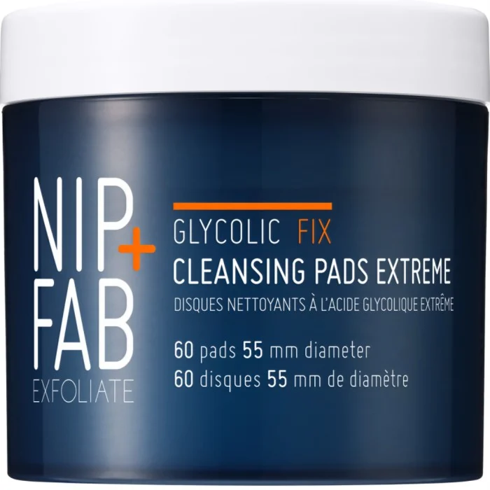 NIP+FAB Exfoliate Glycolic Fix Night Pads Extreme 60 Pcs