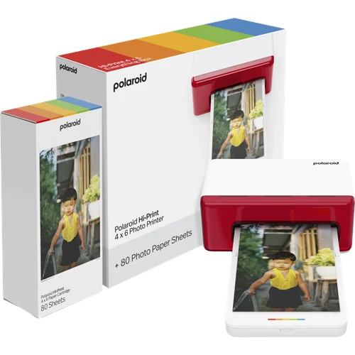 Polaroid Hi-Print 4x6 fotoskrivare startpaket, vit