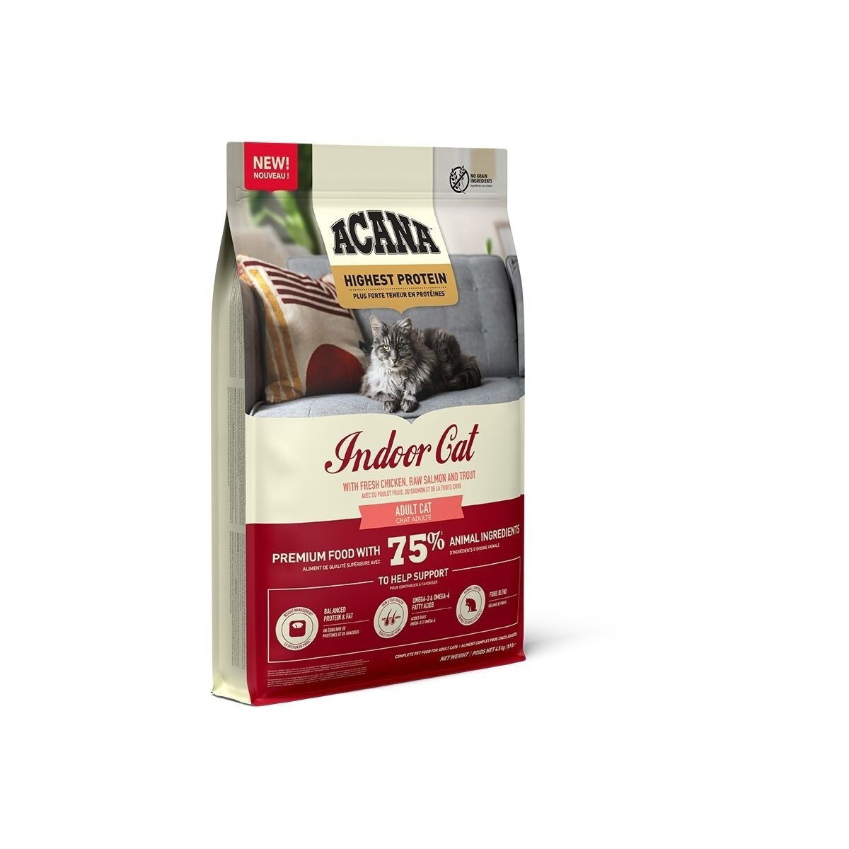 Acana Cat Highest Protein Indoor Torrfoder till Katt 4.5 KG