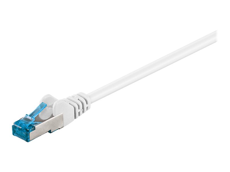 goobay - Patch-kabel - RJ-45 (hane) till RJ-45 (hane) - 1.5 m - SFTP, PiMF - CAT 6a - halogenfri, formpressad - vit