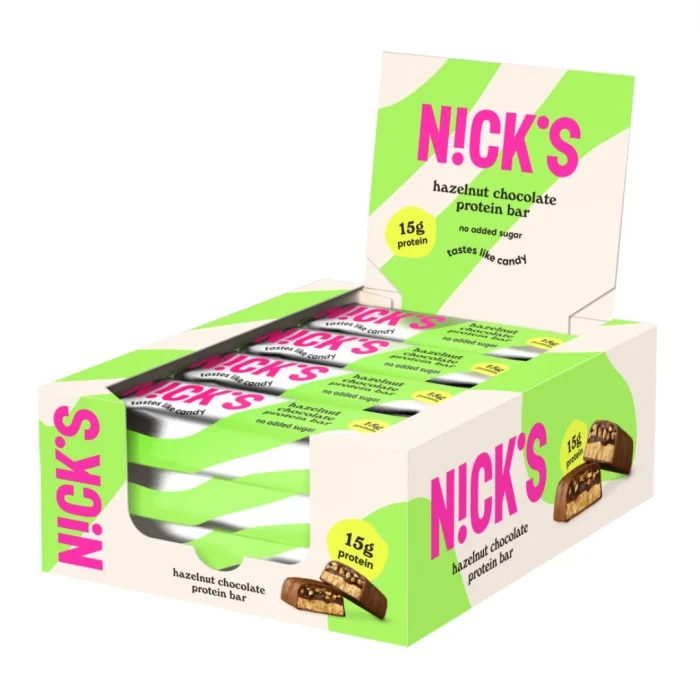 Nicks Protein Bar , Hazelnut chocolate , 12-pack