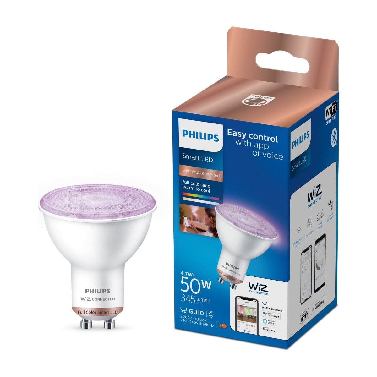 Philips RGB smart lampa 4,7W GU10