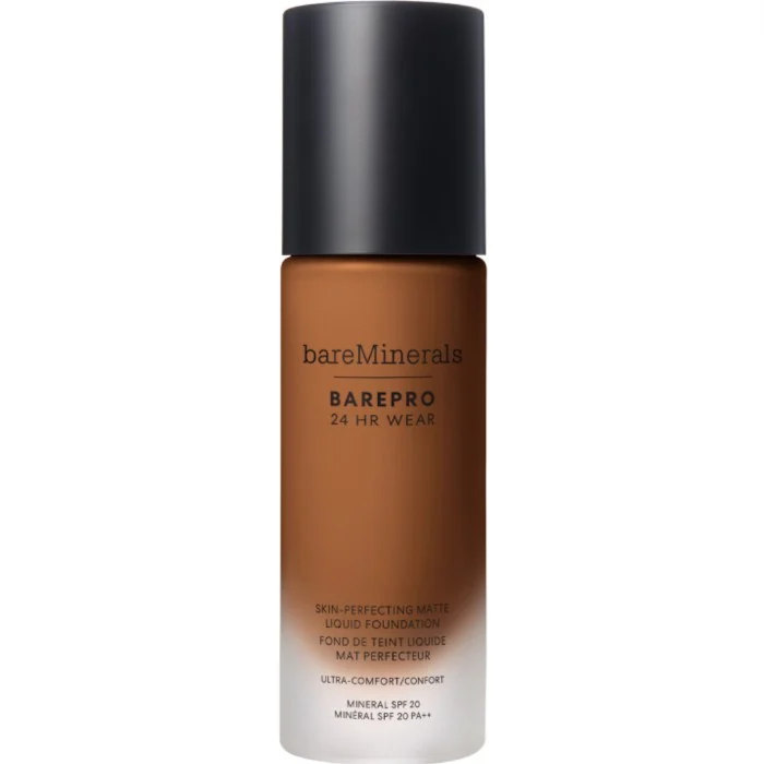 bareMinerals BAREPRO 24HR Skin-Perfecting Matte Liquid Foundation SPF 20 Deep 55 Warm Deep 55 Warm