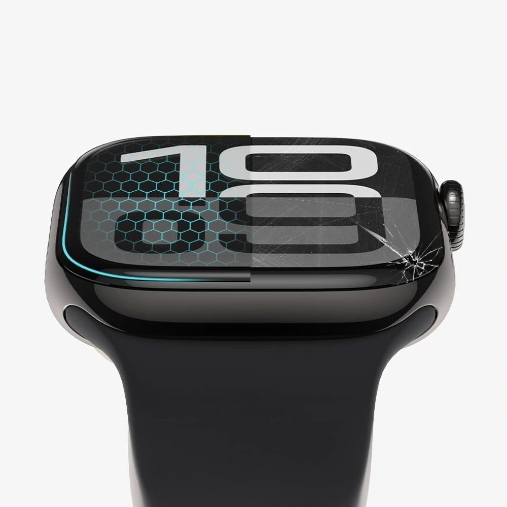 Tech-Protect Glas Flex+ Hybridglas 2-pack för Apple Watch 10 46mm - Svart, bild 2