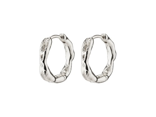 PILGRIM - EDDY Organic Shaped Small Hoops - Silver-Plated - 15 mm, bild 2