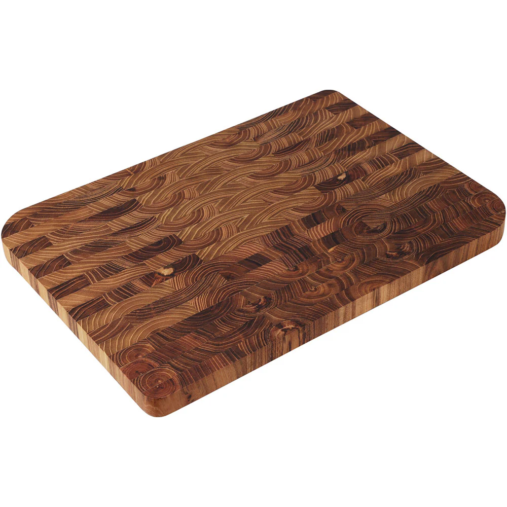 Skärbräda i teak 40x28x2cm / Serveringsbräda i trä / Skär- och uppläggningsbräda för köket