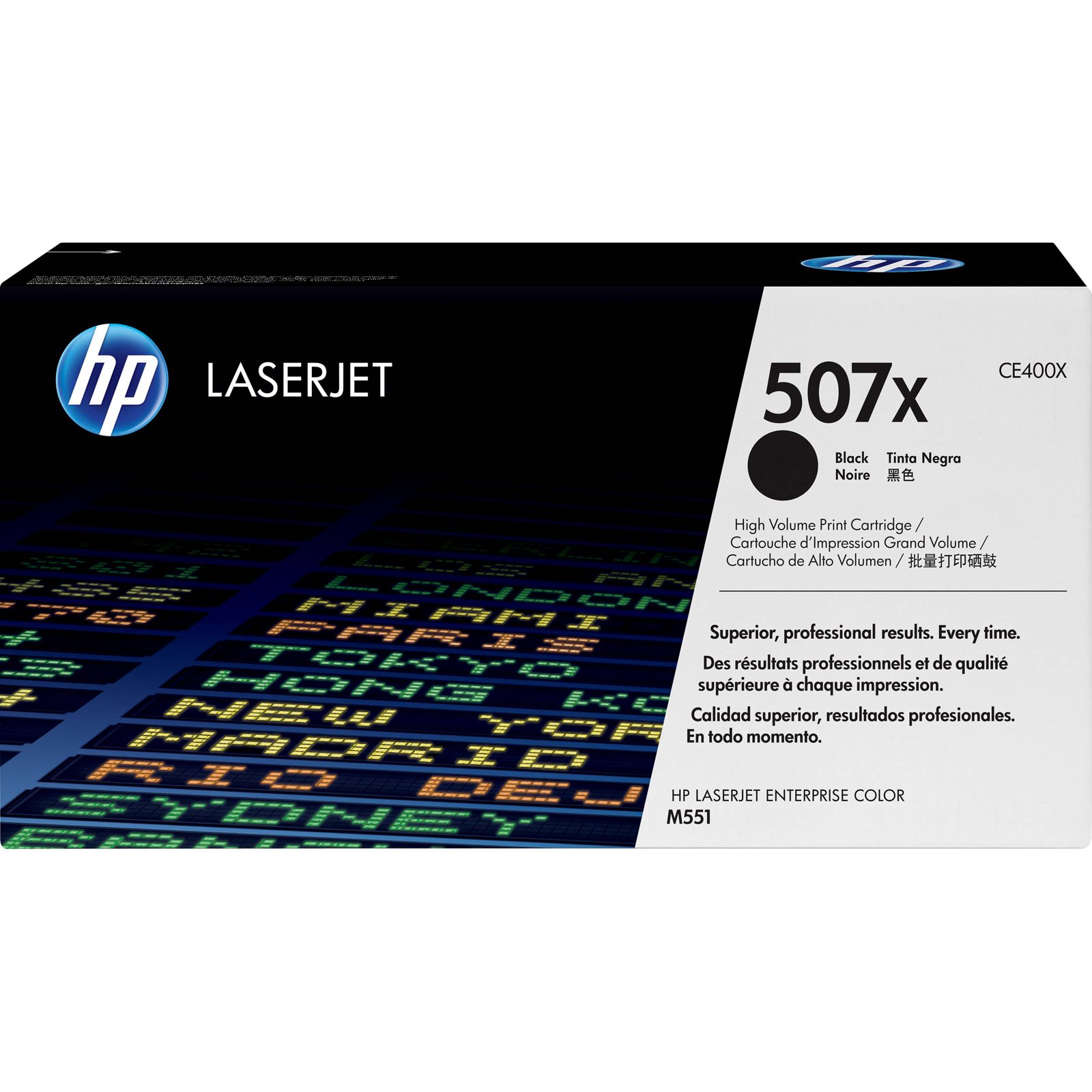 HP 507X Svart, Color LaserJet Enterprise 500, 11000 sidor, bild 3