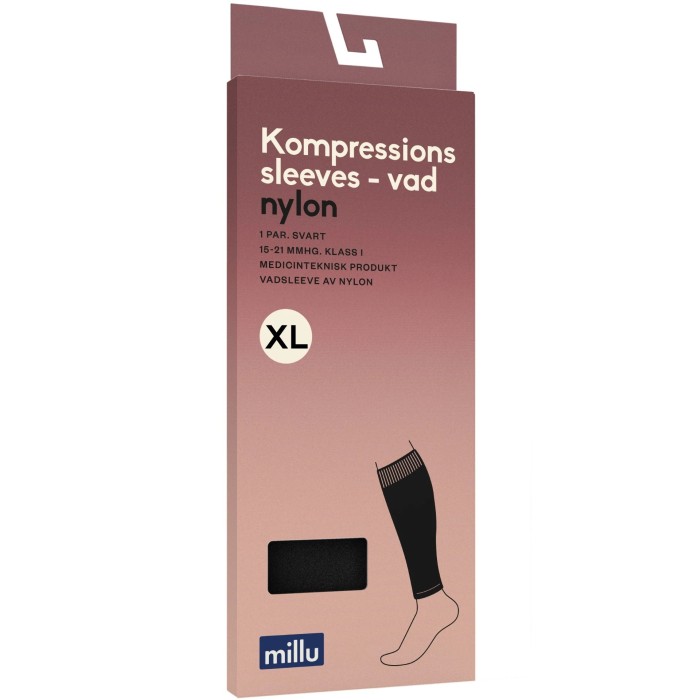 Millu Kompressionssleeves Vad Nylon XL, 1 par