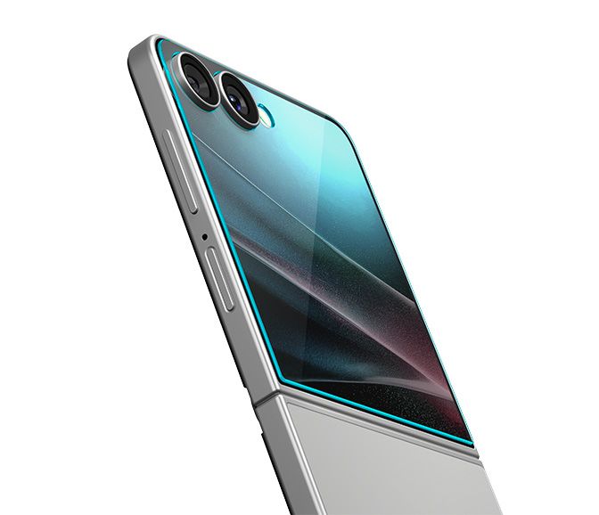 Spigen Glas.TR EZ Fit HD härdat glas 2-pack för Samsung Galaxy Z Flip 7 - Transparent, bild 4