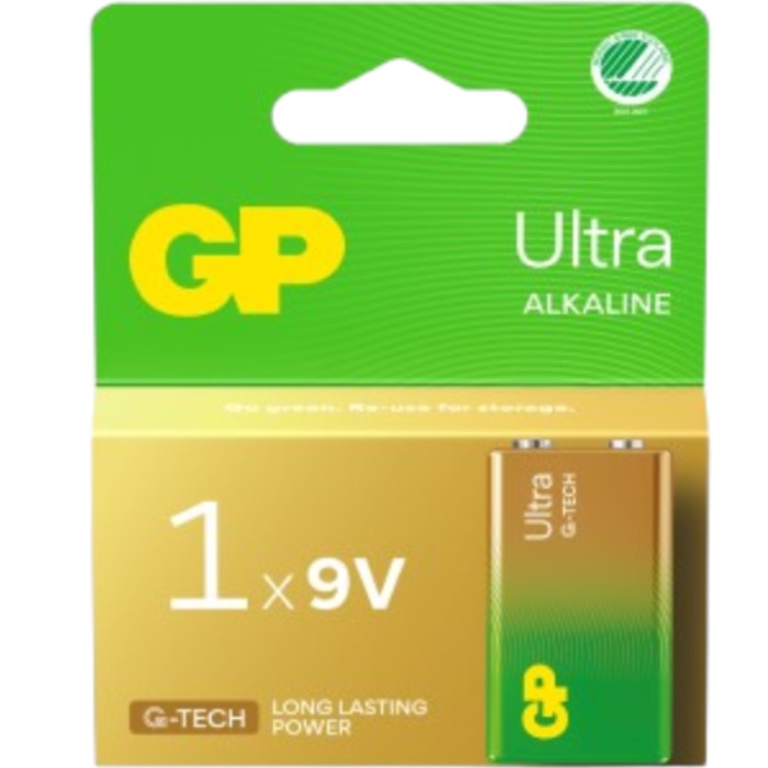 GP Ultra Alkaline 9V 1-p Svanenmärkt