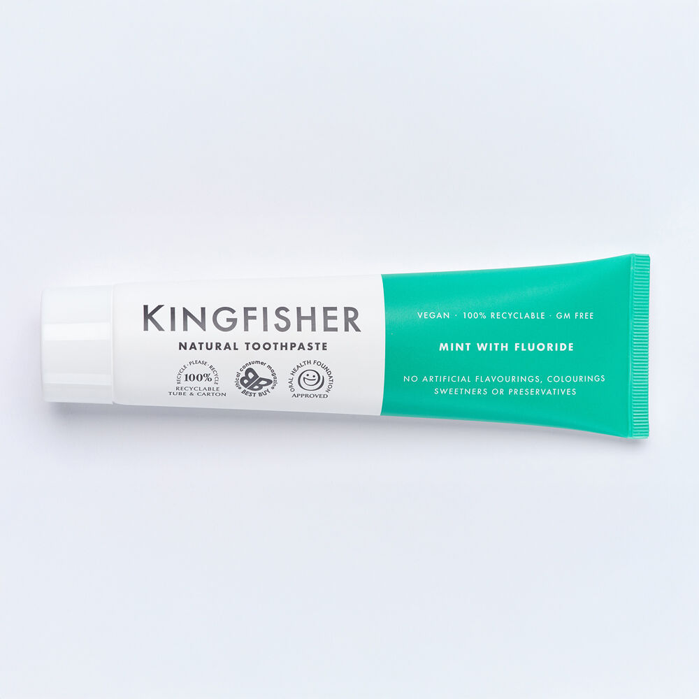 Kingfisher Mint med fluor 100 ml, bild 2