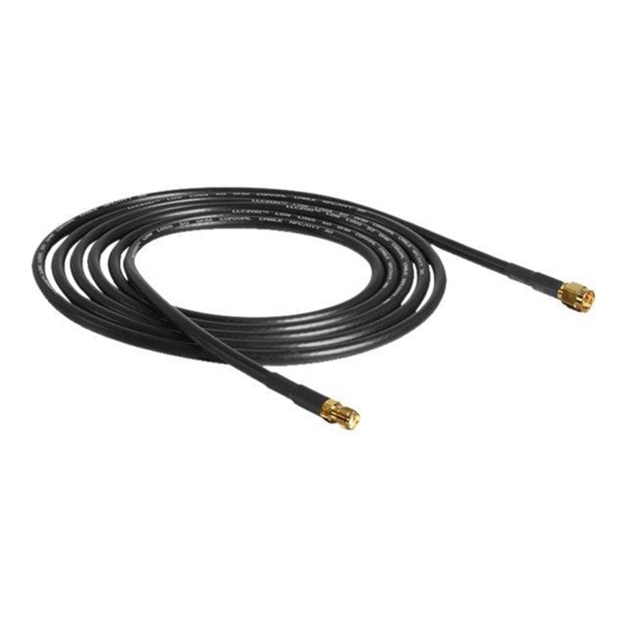 Delock Antennkabel SMA hane till SMA hona CFD/RF200 låg förlust, 2m