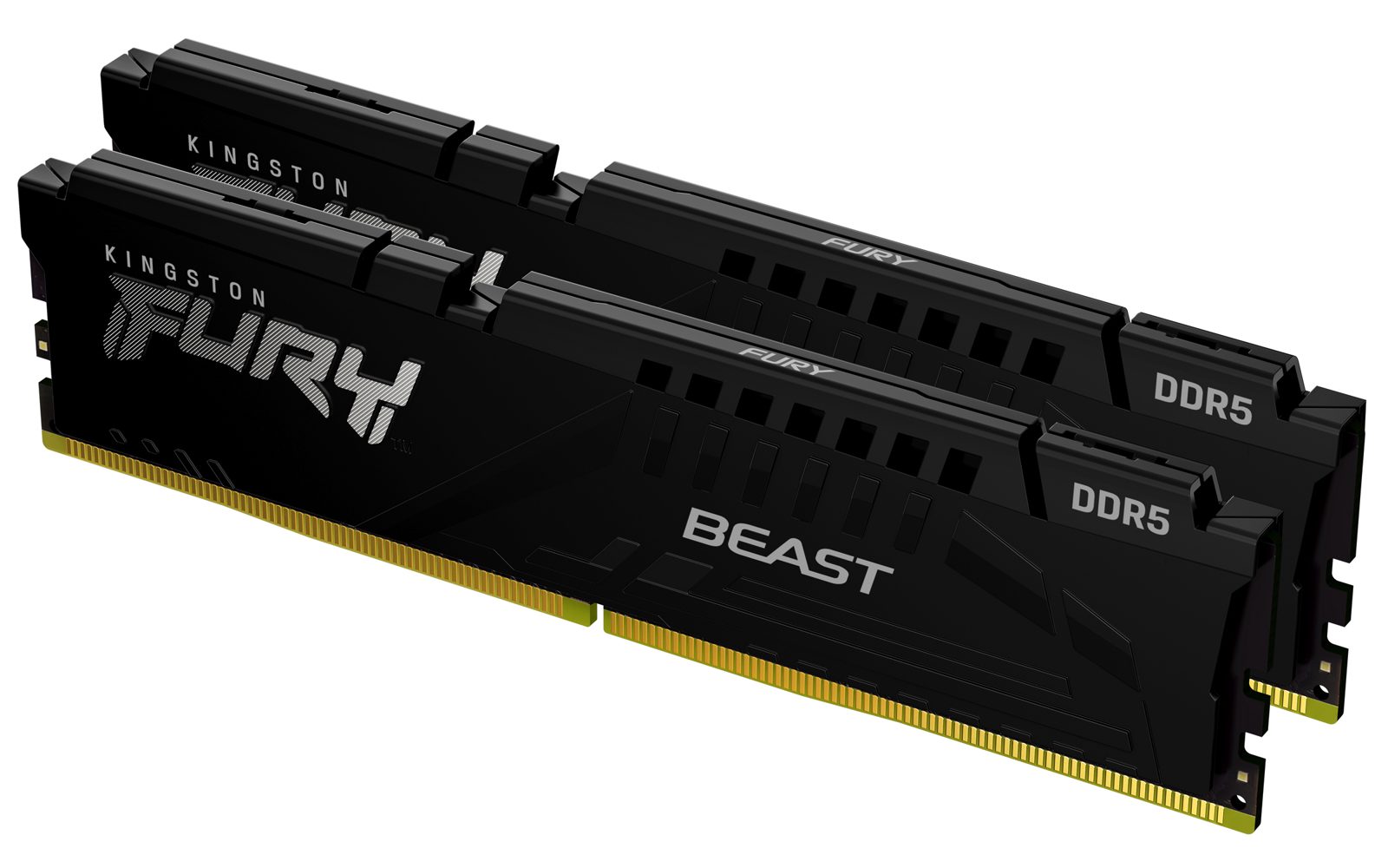 Kingston 32GB (2x16GB) DDR5 6000MHz CL30 FURY Beast Svart AMD EXPO/XMP 3.0, bild 3