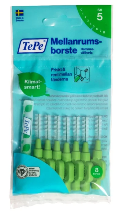 TePe mr borste Original 0,8 mm, 8 st
