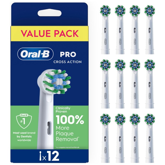 Oral-B Pro Cross Action borsthuvuden 12 st