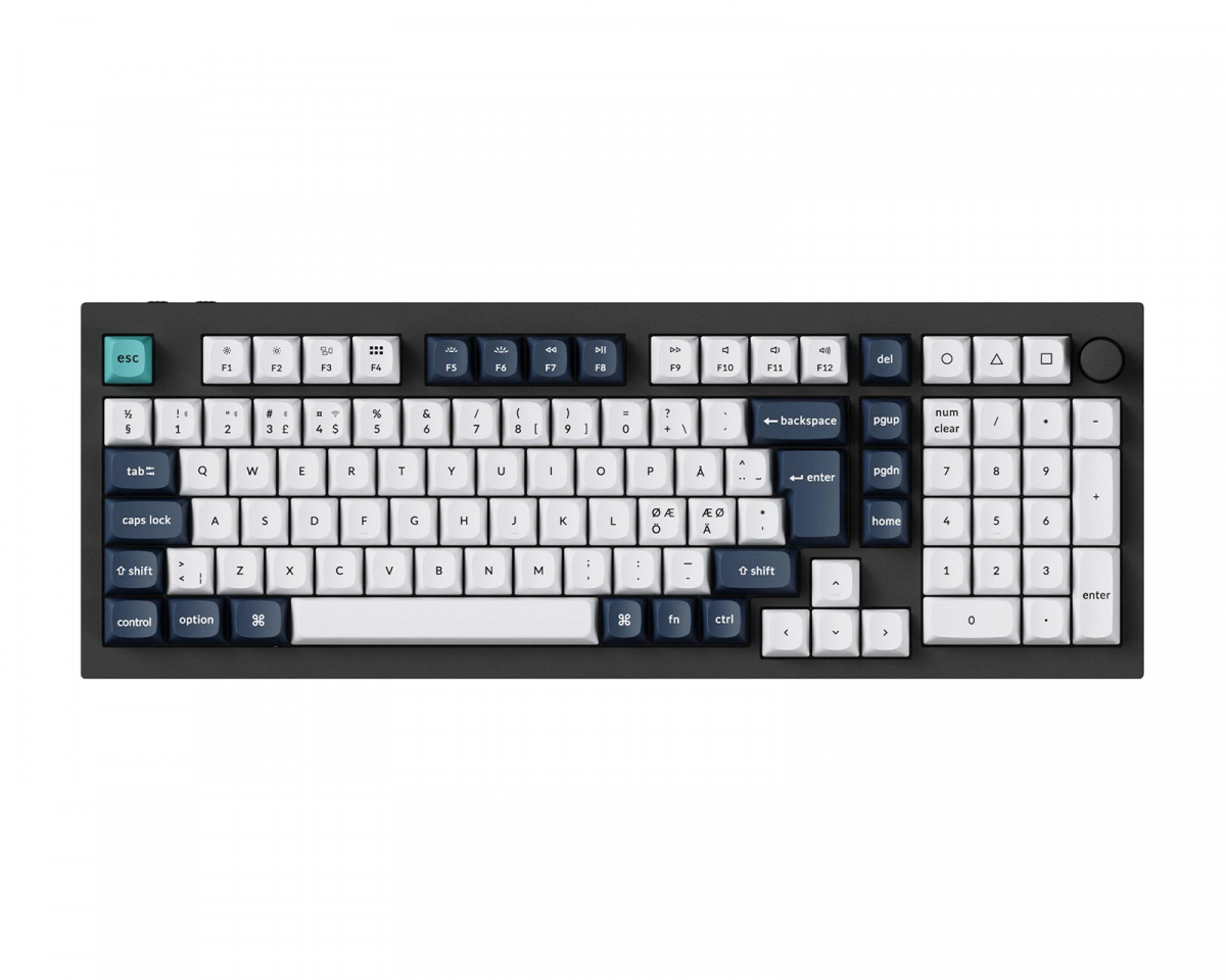 Keychron Q5 Max QMK Trådlöst Mekaniskt Tangentbord [Gateron Jupiter Red] - ISO