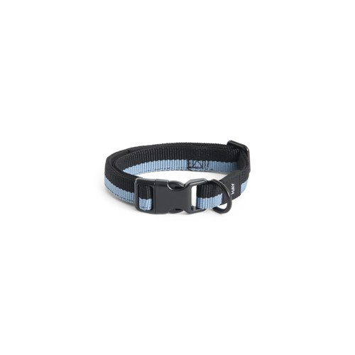 HAY – Hundhalsband Flat – S/M – 45 cm – Blå & Svart