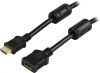 DELTACO HDMI förlängningskabel ha-ho Svart 3 m