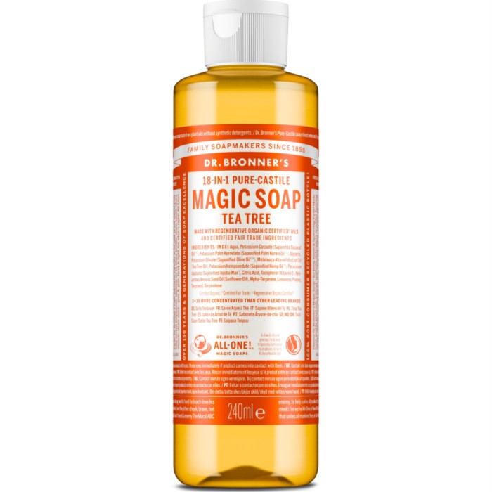 Dr. Bronner's Pure Castile Liquid Soap Tea Tree 240 ml