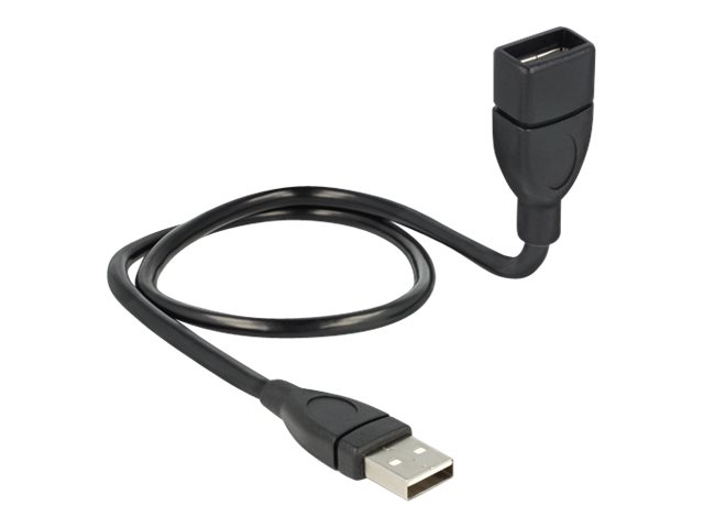 Delock USB-A 2.0-kabel hane till USB-A 2.0 hona ShapeCable 0,5m