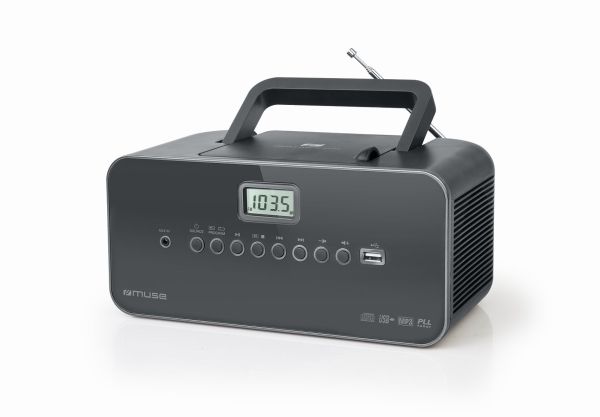 Muse M-28 DG, 1,4 kg, Svart, Bärbar CD-spelare