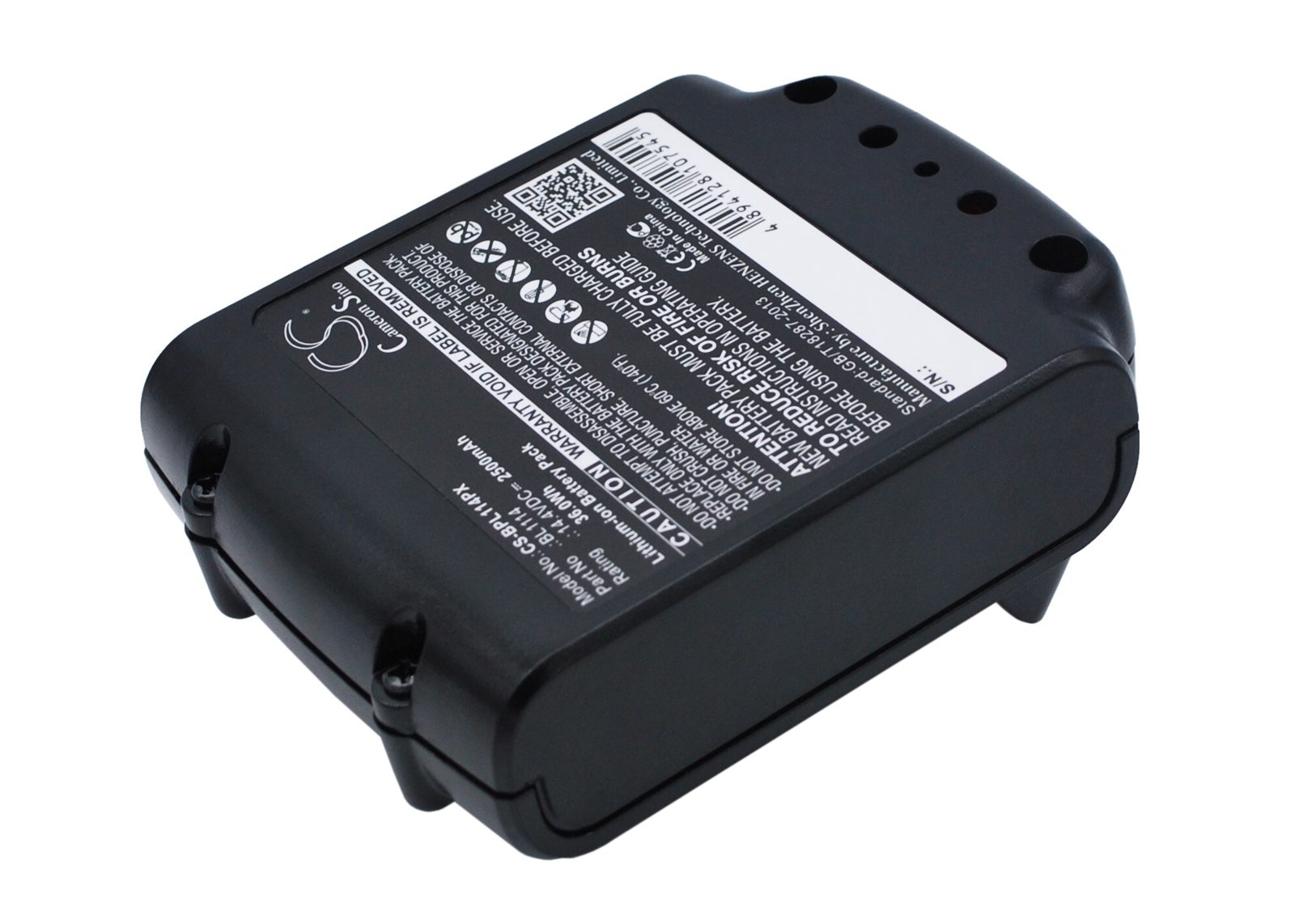 Verktygsbatteri 2500 mAh 14,4 V / batteri till Black & Decker elverktyg / ersätter BL1114 / BL1314 / BL1514 / LB16, bild 3