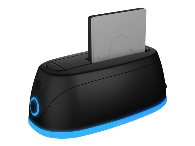 ICY BOX IB-1124L-C3 - HDD dockningsstation - fack: 1 - 2,5 tum/3,5 tum delad - SATA 6Gb/s - USB 3.0 - svart