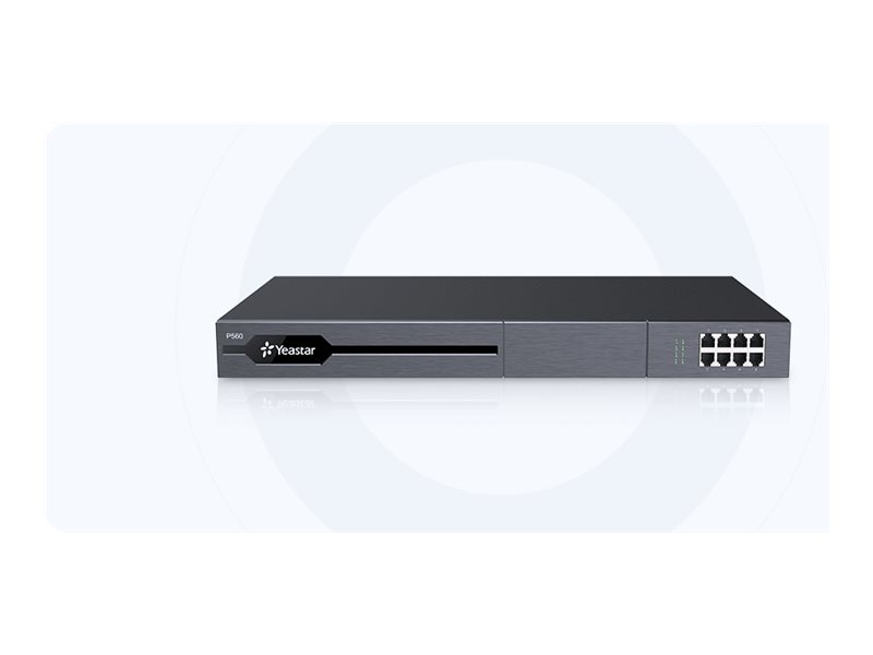 Yeastar P-Series P560 - IP-PBX - 1U - rackmonterbar - 8 FXO-portar - 8 FXS-portar - 2 x 10/100/1000