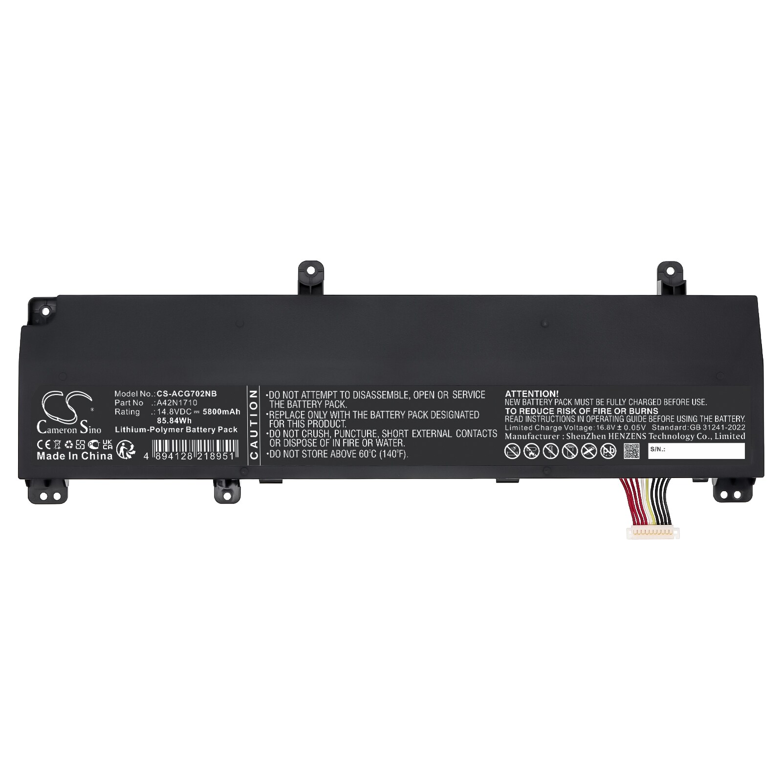Batteri till Notebook, Bärbar dator för Acer GL702VI, GL702VI-1A m.fl., bild 4