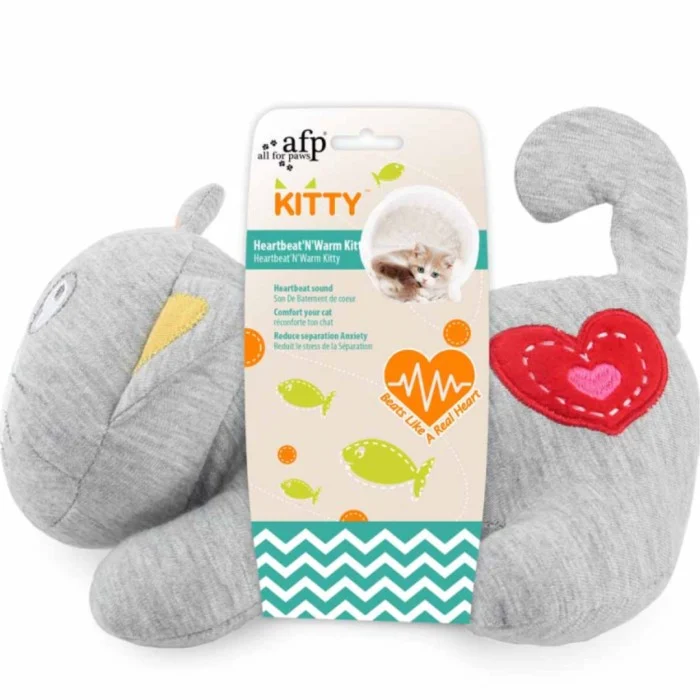 All For Paws Kattleksak Heartbeat 'n' Warm Kitty 22cm