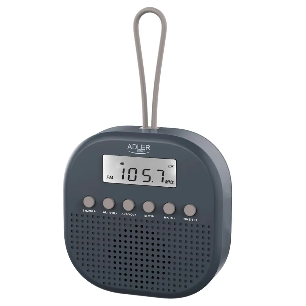 Adler FM-radio vattentät IPX4