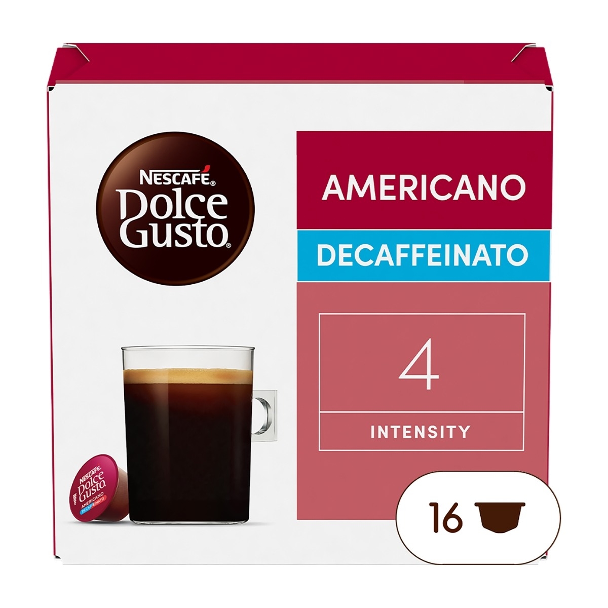Nescafé Dolce Gusto Americano Decaffeinato kaffekapslar 16 st