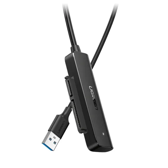 UGREEN 70609 USB 3.0 till SATA III-adapter för 2,5-diskar, 50 cm, svart