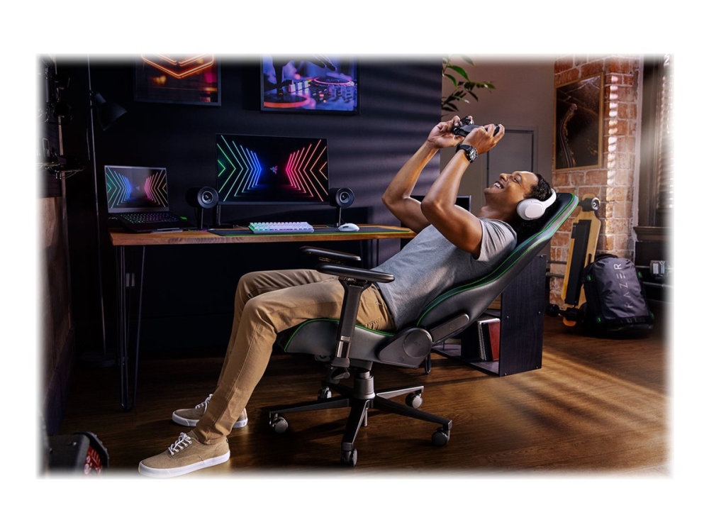 Razer Enki gamingstol, grön/svart, bild 4