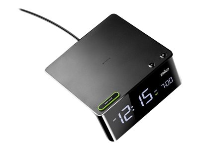 Braun BNC016 - Väckarklocka - kvarts - skrivbord - svart