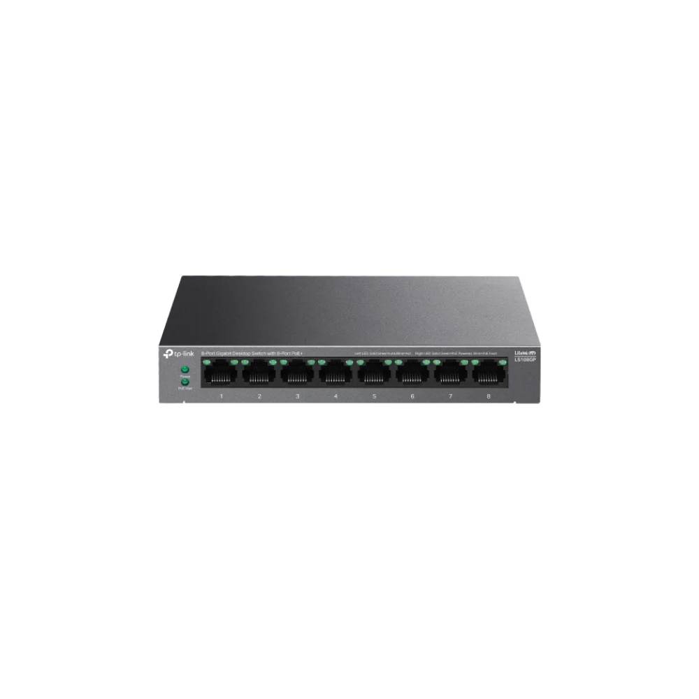 TP-Link LiteWave LS108GP V1 Switch 8-PoE+