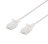 DELTACO TP-kabel Cat6a Tunn Rund U/UTP Vit 1.5 m