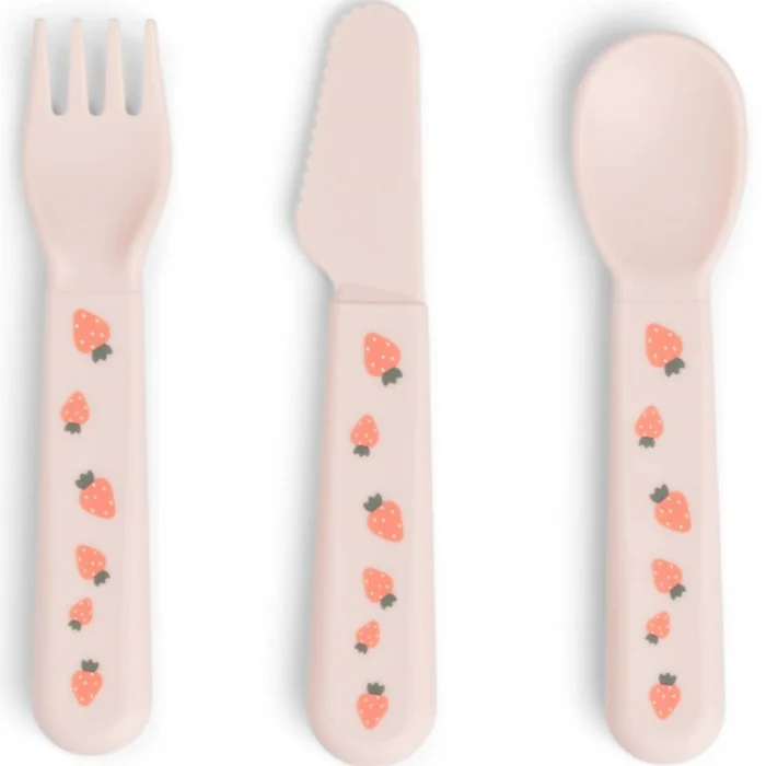 Done by Deer Foodie Cutlery Set Tiny Farm, Powder