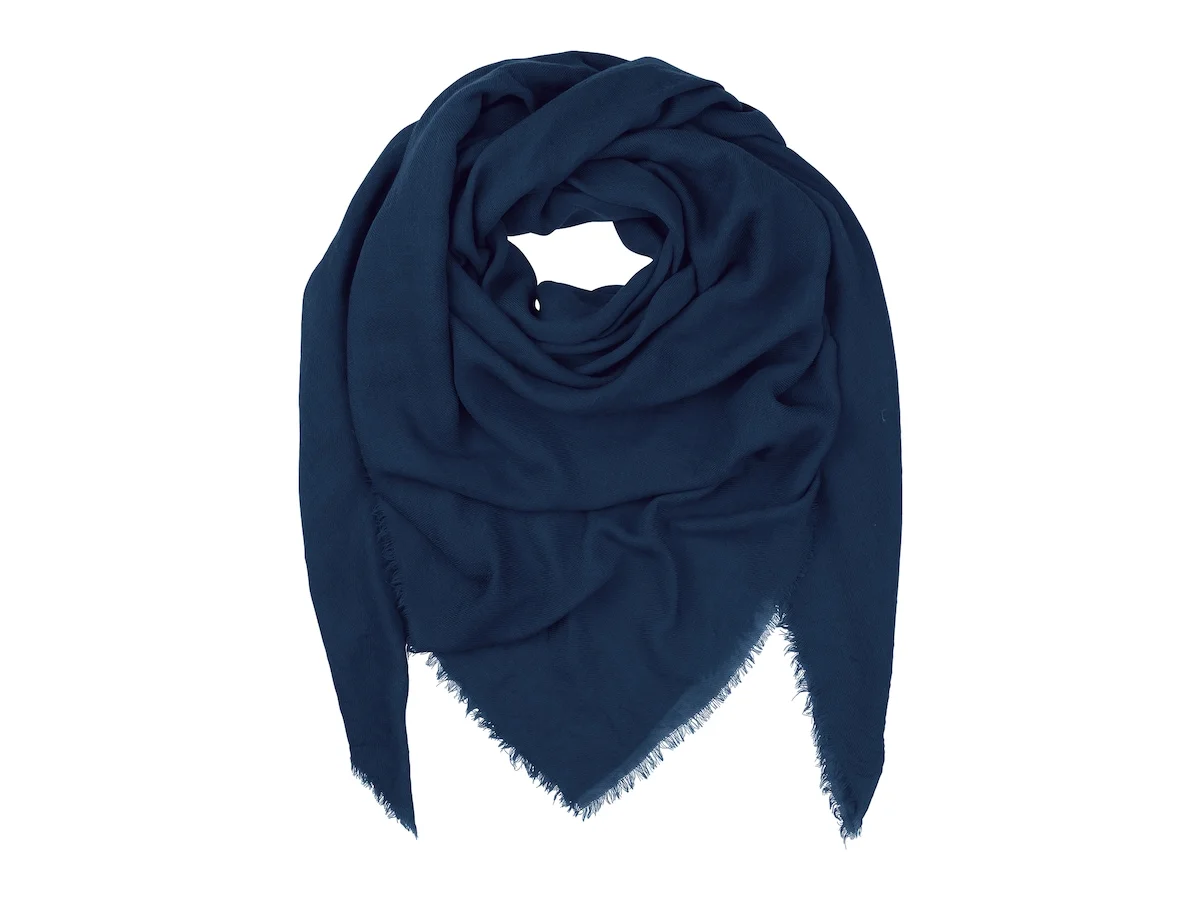 Becksöndergaard Mill Scarf 140x140 cm, Classic Navy, 100% Wool