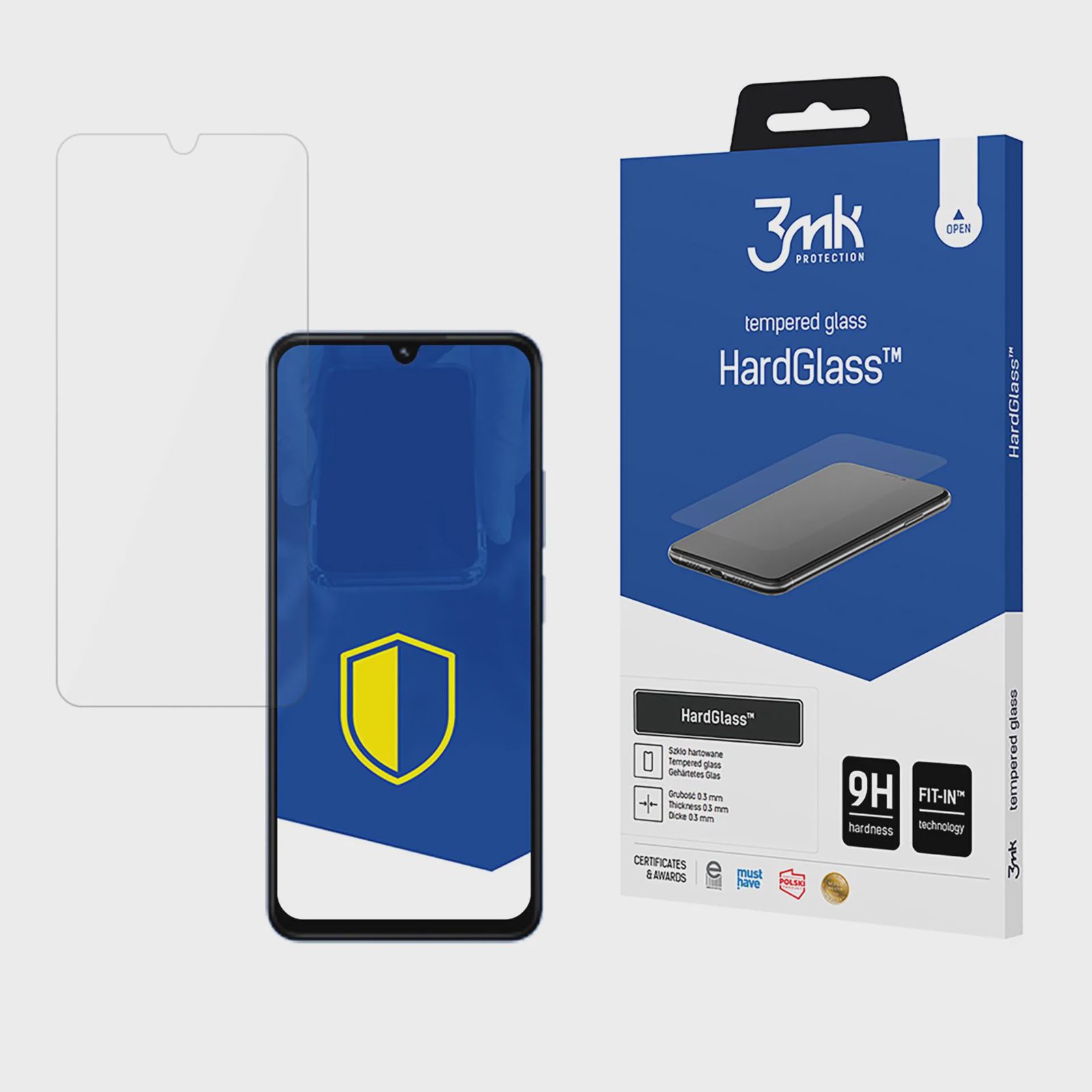 Härdat glas 9H 3mk HardGlass™ för Xiaomi Redmi 14C